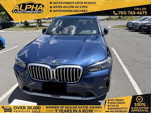 Blue 2022 BMW X3 xDrive30i