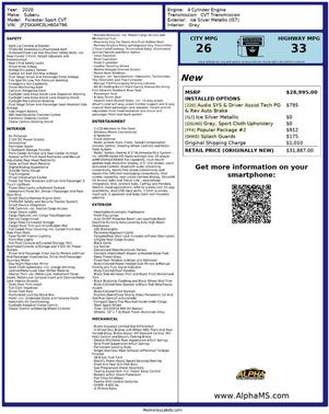 2020 Subaru Forester Sport