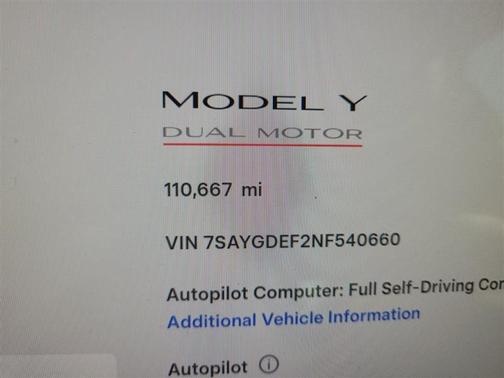 2022 Tesla Model Y Performance Dual Motor All-Wheel Drive