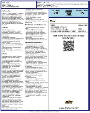 2019 Toyota Corolla SE