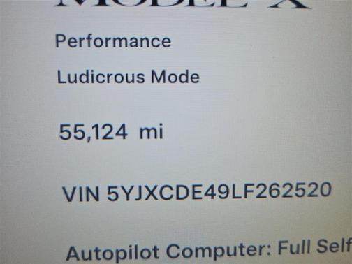 Solid Black 2020 Tesla Model X Performance Dual Motor All-Wheel Drive