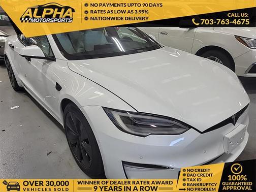 Pearl White Multi-Coat 2022 Tesla Model S Dual Motor All-Wheel Drive