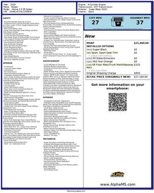 2020 Nissan Altima SR FWD