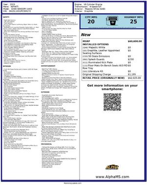 2023 INFINITI QX60 SENSORY