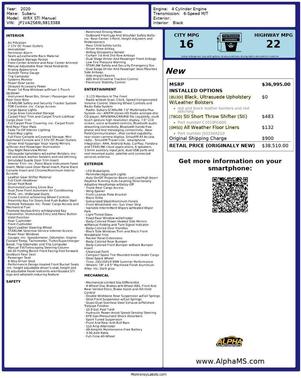 2020 Subaru WRX STI Base