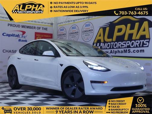 Pearl White Multi-Coat 2021 Tesla Model 3 Standard Range Plus