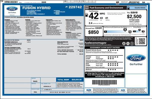 Shadow Black 2018 Ford Fusion Hybrid SE