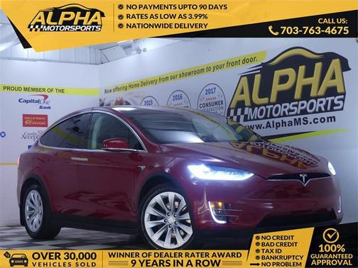 Red Multi-Coat 2017 Tesla Model X 100D