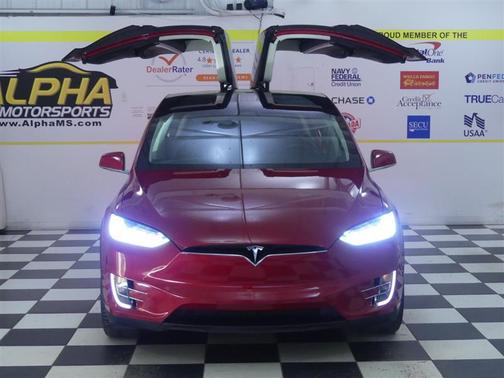 Red Multi-Coat 2017 Tesla Model X 100D