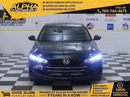 Crystal Black Pearl 2022 Honda Accord LX 1.5T