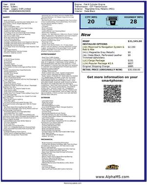 2019 Subaru Legacy Limited