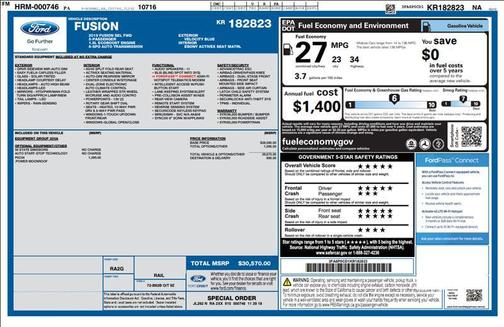 2019 Ford Fusion SEL