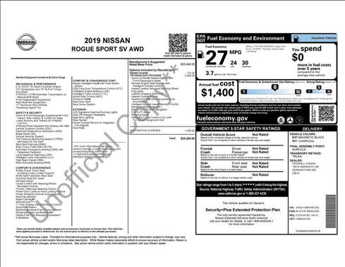 2019 Nissan Rogue Sport SV