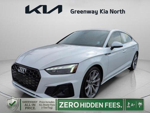 Glacier White Metallic 2025 Audi A5 Sportback 45 S Line Premium