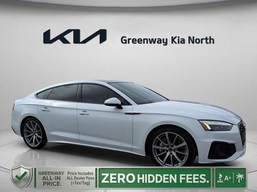 Glacier White Metallic 2025 Audi A5 Sportback 45 S Line Premium