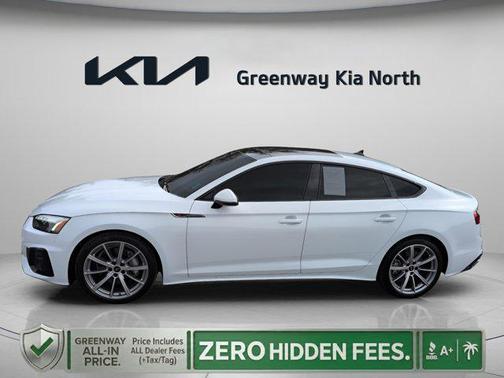 Glacier White Metallic 2025 Audi A5 Sportback 45 S Line Premium
