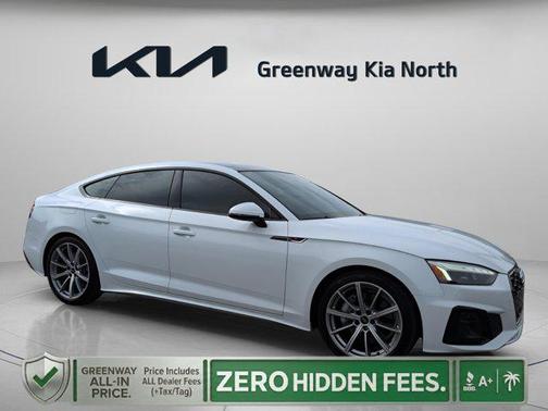 Glacier White Metallic 2025 Audi A5 Sportback 45 S Line Premium