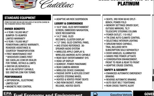 2022 Cadillac Escalade Sport Platinum