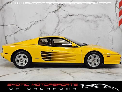 Yellow 1987 Ferrari Testarossa Gated