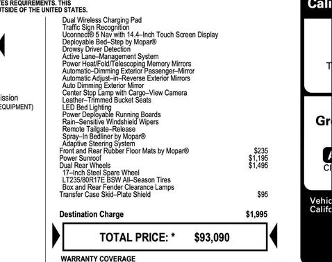 Bright White Clearcoat 2025 RAM 3500 Laramie Mega Cab 4x4 6'4' Box