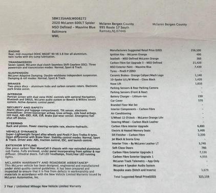 2020 McLaren 600LT Base