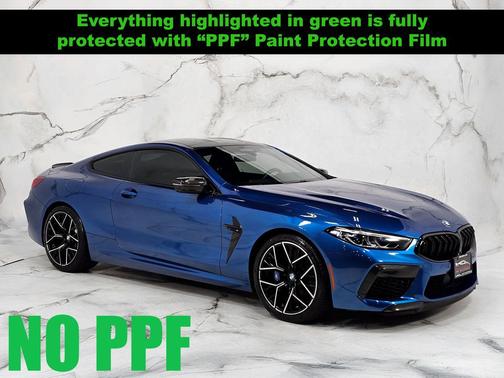 Sonic Speed Blue Metallic 2020 BMW M8 Competition