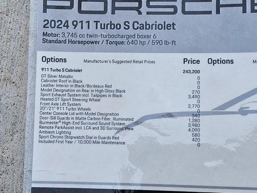 2024 Porsche 911 Turbo S