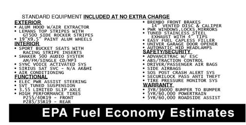 2012 Ford Shelby GT500 Base