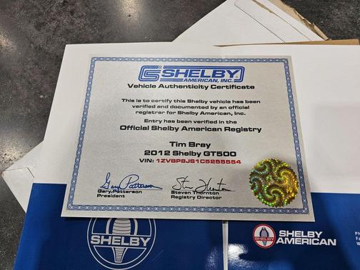 2012 Ford Shelby GT500 Base