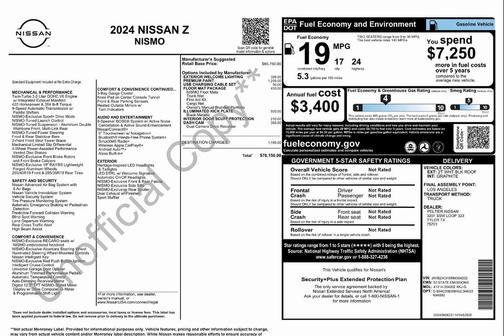 2024 Nissan Z NISMO Auto