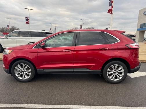 Rapid Red Metallic Tinted Clearcoat 2024 Ford Edge Titanium