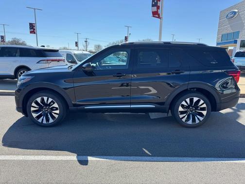 Agate Black Metallic 2026 Ford Explorer Platinum