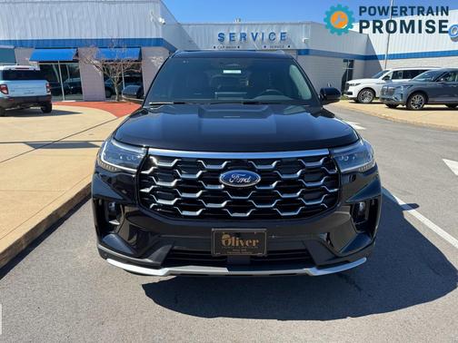 Agate Black Metallic 2026 Ford Explorer Platinum