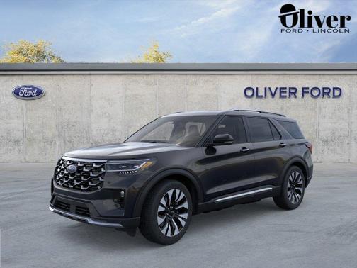 Agate Black Metallic 2026 Ford Explorer Platinum