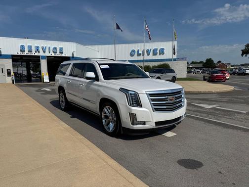 Crystal White Tricoat 2018 Cadillac Escalade ESV Platinum