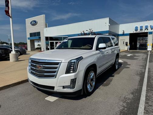 Crystal White Tricoat 2018 Cadillac Escalade ESV Platinum