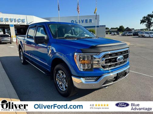 Velocity Blue Metallic 2021 Ford F-150 XLT