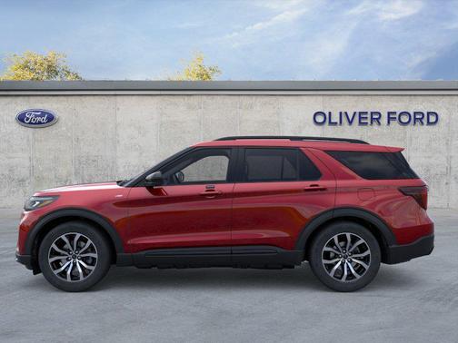 Rapid Red Metallic Tinted Clearcoat 2026 Ford Explorer ST-Line