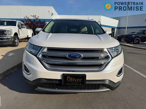White Platinum Metallic Tri-Coat 2016 Ford Edge SEL