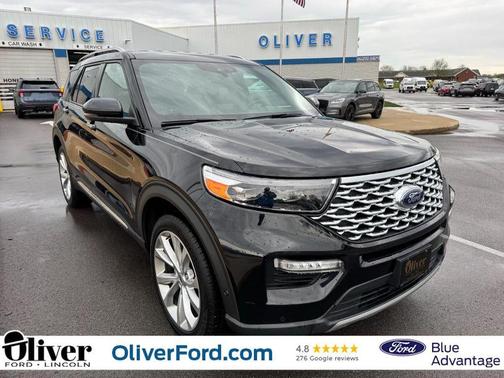 Agate Black Metallic 2022 Ford Explorer Platinum
