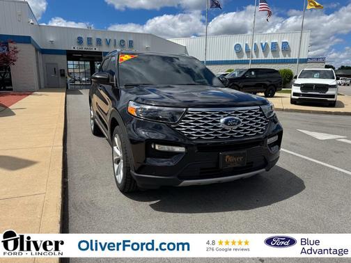 Agate Black Metallic 2022 Ford Explorer Platinum