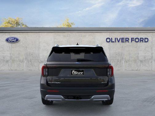 Agate Black Metallic 2026 Ford Explorer Platinum