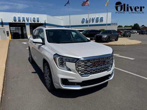 White Frost Tricoat 2023 GMC Terrain Denali