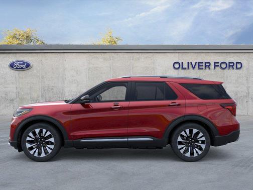 Rapid Red Metallic Tinted Clearcoat 2026 Ford Explorer Platinum