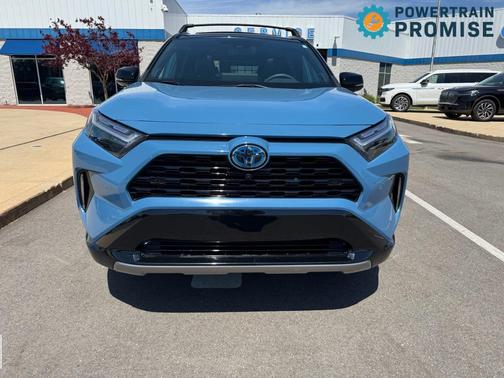 Cavalry Blue/Midnight Black Metallic 2024 Toyota RAV4 Hybrid SE