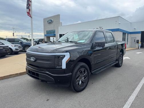 Agate Black Metallic 2025 Ford F-150 Lightning Flash