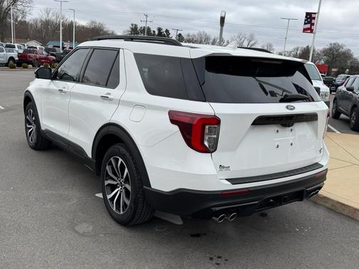 Star White Metallic Tri-Coat 2021 Ford Explorer ST