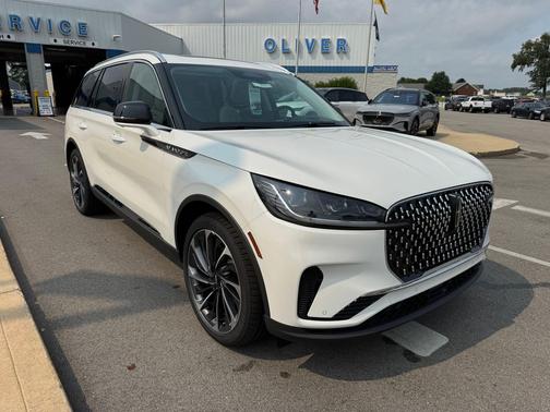 Pristine White Metallic Tri-Coat 2026 Lincoln Aviator Reserve AWD
