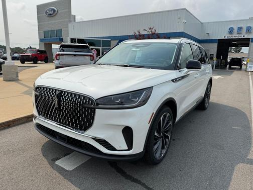Pristine White Metallic Tri-Coat 2026 Lincoln Aviator Reserve AWD