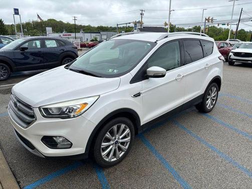 White Platinum Clearcoat Metallic 2017 Ford Escape Titanium